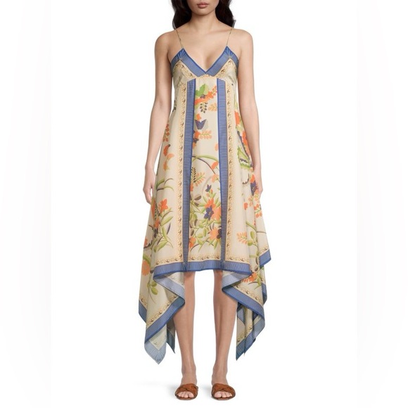 NWT Rebecca Taylor Silk Phoenix Floral Midi Dress - Picture 5 of 16